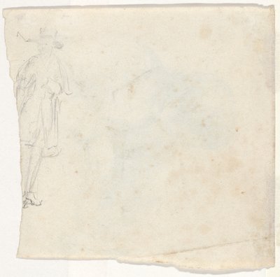 Schizzo di un uomo in piedi (verso) da William Sidney Mount