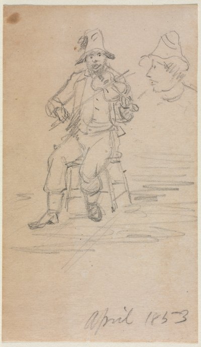 Il mendicante violinista, 1853 da William Sidney Mount