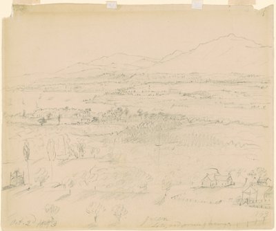 Valle con fiume e montagne da William Sidney Mount