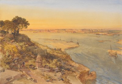 Allahabad, dalla riva destra dello Jumna da William Simpson