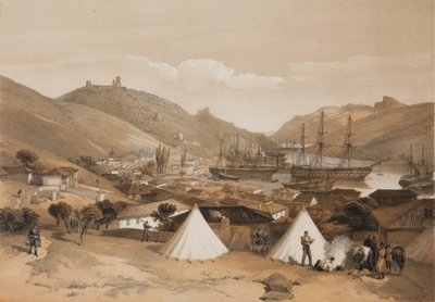 Balaclava. Vista sul mare, 1855 da William Crimea Simpson