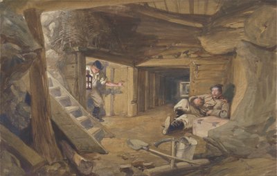 Miniera nel Bastione du Mat, Sebastopoli, Crimea da William Simpson