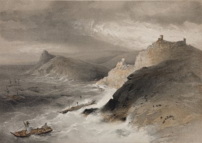 Tempesta nella baia di Balaklava il 14 novembre 1854, 1855 da William Crimea Simpson