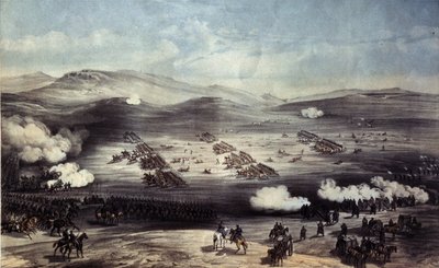 La battaglia di Balaclava del 25 ottobre 1854. La carica della brigata leggera da William Crimea Simpson