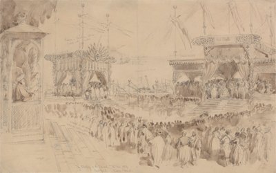La benedizione del Canale di Suez, 16 novembre 1869 da William Simpson