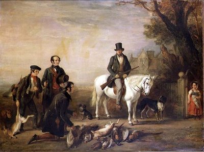 La fine della giornata: William Scrope su un pony bianco da William Simson