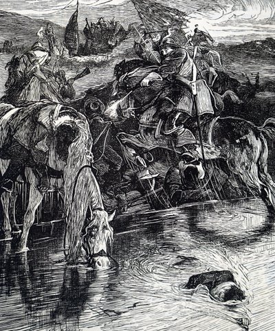 Una scena della Guerra Civile Inglese da William Small