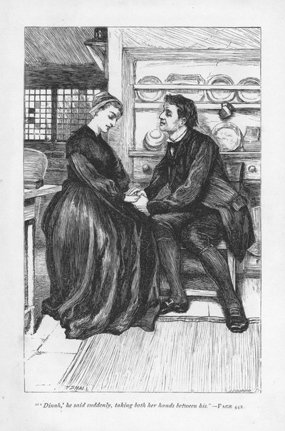 Dopo le prove e tribolazioni della storia Adam Bede dichiara il suo amore a Dinah Morris, la predicatrice metodista da William Small