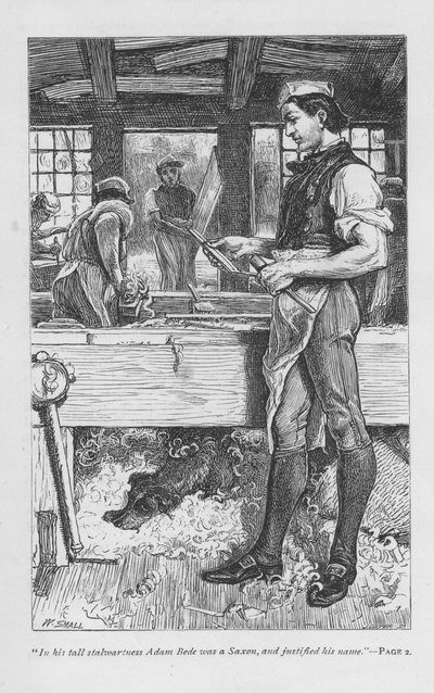 Scena da Adam Bede di George Eliot, c1885 da William Small