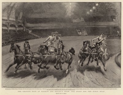 La Corsa delle Bighe allo Spettacolo di Barnum e Bailey, la partenza per la Finale da William Small