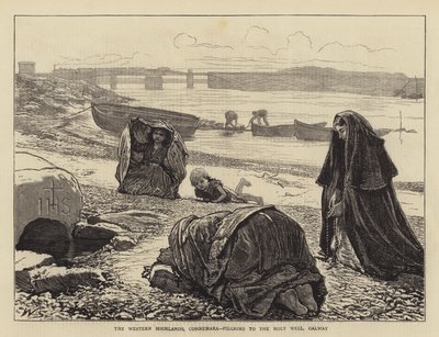Le Highlands occidentali, Connemara, pellegrini al Pozzo Santo, Galway da William Small