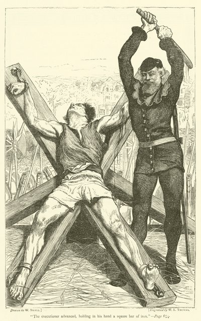 Il boia avanzò, tenendo in mano una barra quadrata di ferro da William Small