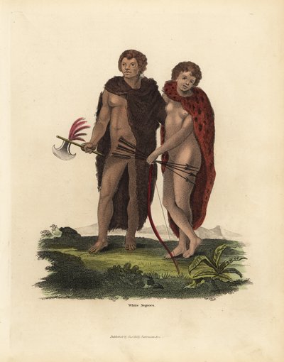 Uomo e donna africani albini da William Smellie