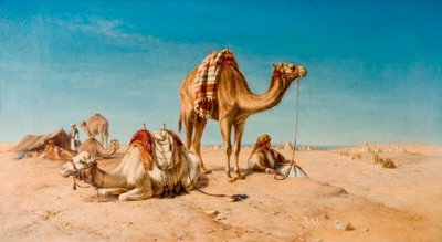 Una sosta nel deserto, 1867 da William Snr. Luker