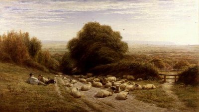 Il lato soleggiato della vita di un pastore - Vicino a Eastbourne da William Snr. Luker