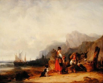 I pescatori di gamberi, 1835 circa da William Snr. Shayer