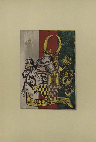 Sir Walter Blount, lord Mountjoy, 1472-1474 da William St John Hope