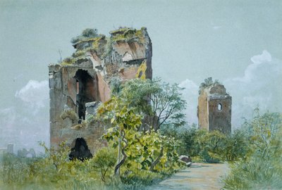 Bagni di Traiano Sette Sale, Villa Brancaccio, Roma da William Stanley Haseltine