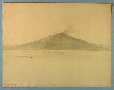 Studio del Monte Vesuvio da Sorrento, Italia da William Stanley Haseltine