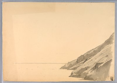Studio della scogliera costiera, Amalfi, Italia da William Stanley Haseltine