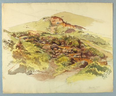Studio di paesaggio, Baveno, Lago Maggiore, Italia da William Stanley Haseltine