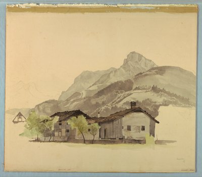 Studio di paesaggio, Brunnen, Svizzera da William Stanley Haseltine
