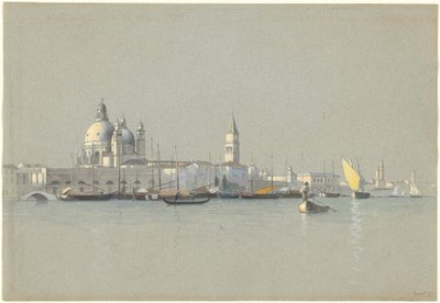 Veduta attraverso il Canale della Giudecca verso la Salute e il Campanile di San Marco da William Stanley Haseltine