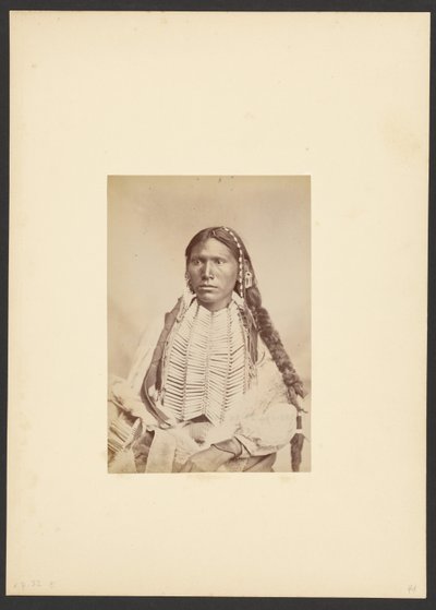 Coraggioso Kiowa in abito da guerra [probabilmente Koi-khan-hole] da William Stinson Soule