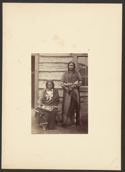 Figli del capo Arapaho, Piccolo Corvo [Piccolo Orso e Scudo, probabilmente a Camp Supply]. da William Stinson Soule