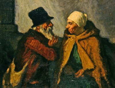 Vecchia coppia che conversa da William Strang