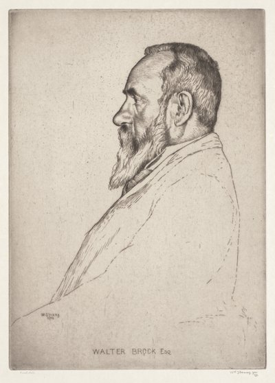 Ritratto di Walter Brock da William Strang