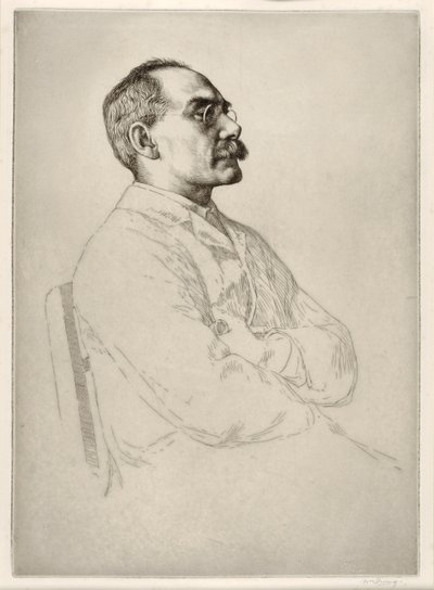 Rudyard Kipling (1865 - 1936), pub. 1898 da William Strang