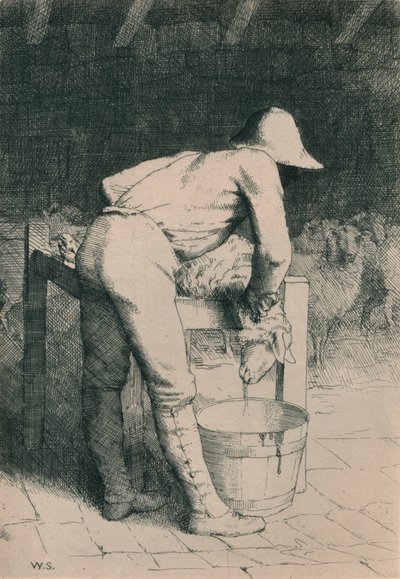 Il macellaio e la pecora da William Strang