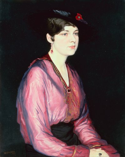 La camicetta rosa, ritratto di Sylvia Parsons da William Strang