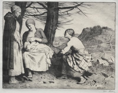 Donna e bambino da William Strang