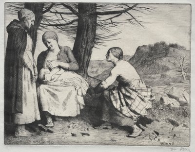 Donna e Bambino, c. 1886 da William Strang
