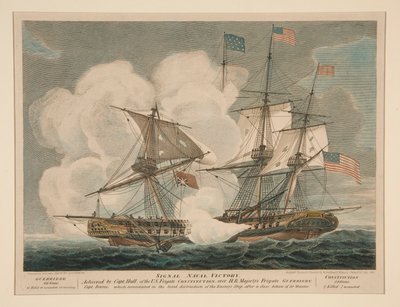 Grande Vittoria Navale Ottenuta, Costituzione e Guerrière da William Strickland