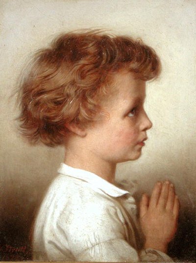 In preghiera da William Strutt