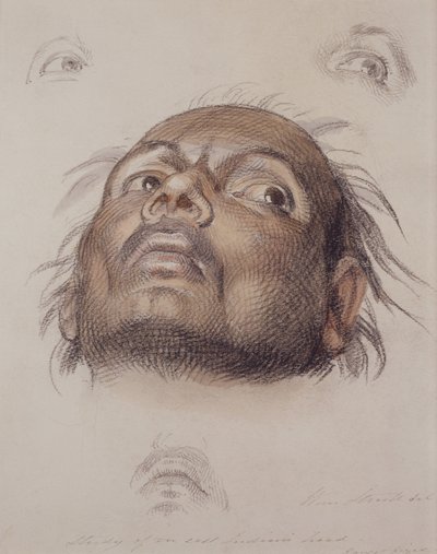 Studio della testa di un indiano orientale, c.1875 da William Strutt