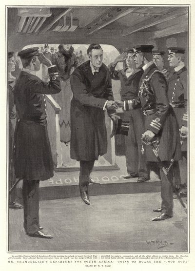 Partenza di Mr Chamberlain per il Sudafrica, imbarco sulla Good Hope da William T. Maud