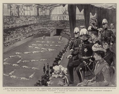 Il Re al Torneo Militare Reale, osservando una dimostrazione da parte degli istruttori sergenti della palestra di Aldershot da William T. Maud