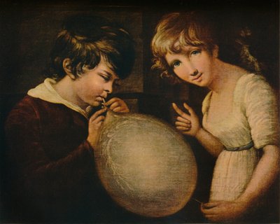 Ragazzo e ragazza con una vescica, XVIII secolo da William Tate
