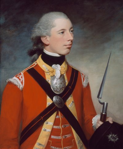 Capitano Thomas Hewitt, 10º Reggimento di Fanteria, che comandò una Compagnia Leggera a Lexington, 1781 da William Tate