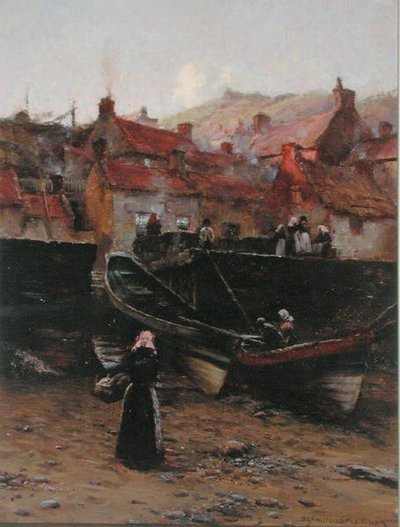 Banchina a Staithes, Yorkshire da William Teulon Blandford Fletcher