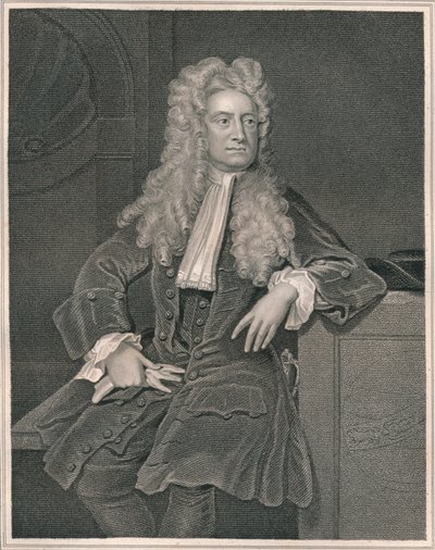 Sir Isaac Newton, c1700, inizio-metà XIX secolo da William Thomas Fry