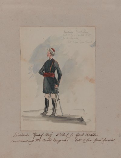 Bimbashi Yusuf Bey A.D.C. al Genl. Beatson comandante dei Bashi Bazouks da William Thomas Markham