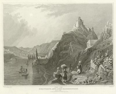 Braubach e il Marksburgh da William Tombleson
