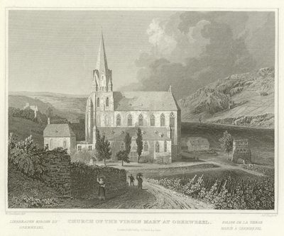 Chiesa della Vergine Maria a Oberwesel da William Tombleson