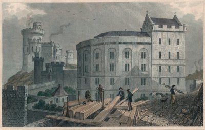 Estremità orientale del Bridewell e casa del governatore della prigione, Edimburgo, 1829 da William Tombleson
