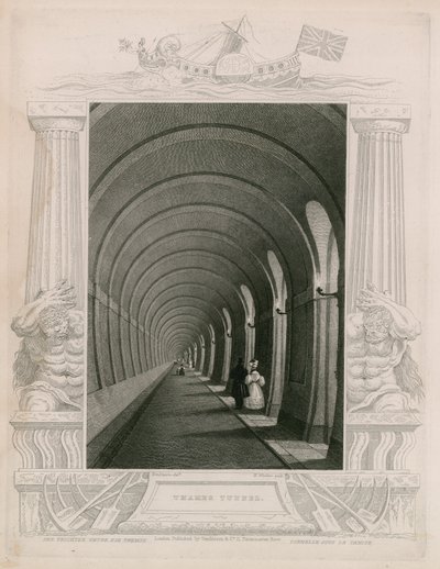 Tunnel del Tamigi da William Tombleson